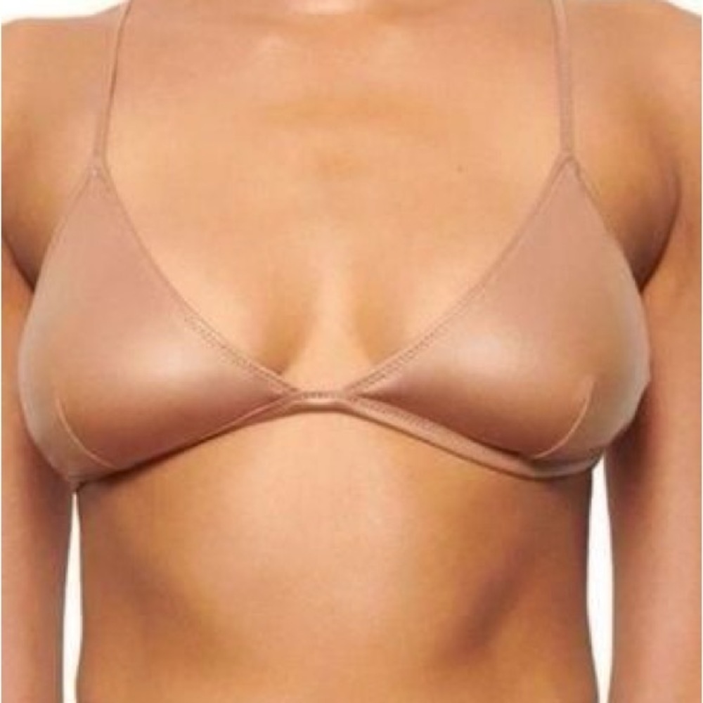 SKIMS Ochre Wet Jersey Triangle Bralette Sz. S​
